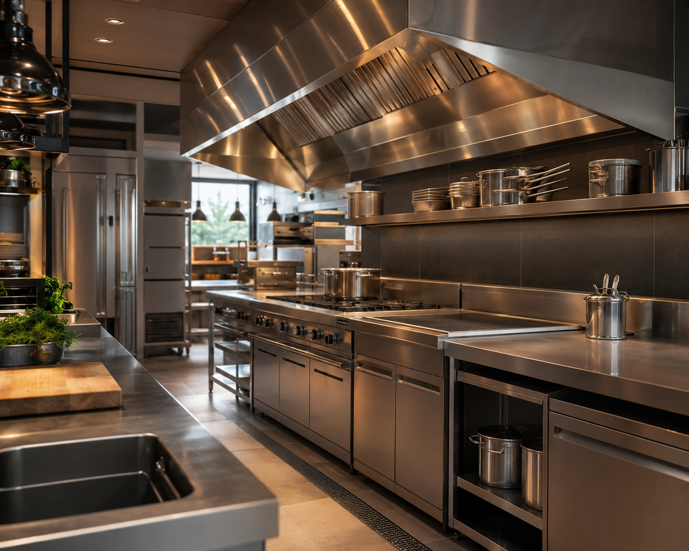 Cucina professionale completa progettata e montata da Luca Gastrotecnik