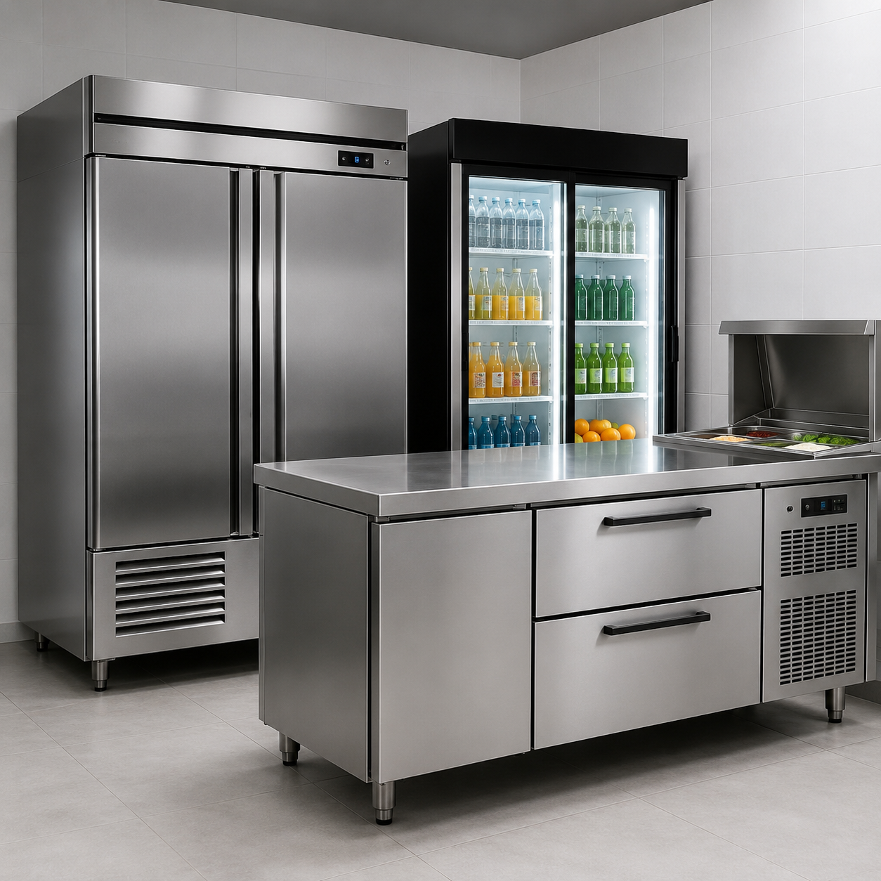 Virtus – Armadio frigorifero 350+350 L doppia temperatura, Wi‑Fi (BMC0013/FN)