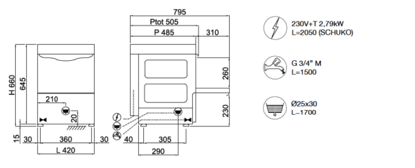 LG-C327 disegno tecnico