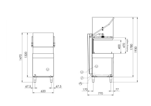 LG-CH100 disegno tecnico LG-CH100 disegno tecnico