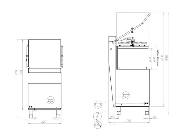 LG-CH110 disegno tecnico LG-CH110 disegno tecnico