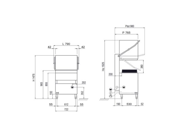 LG-CH150-BT disegno tecnico