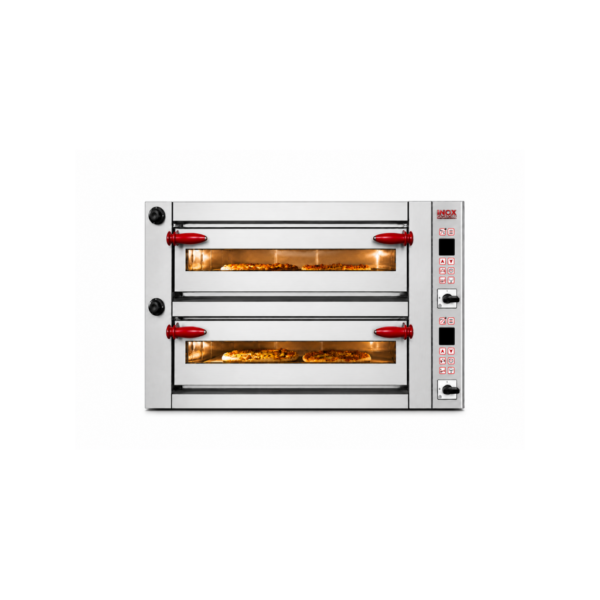 Forno elettrico pizza INOXPRO-D12 – digitale – doppia camera – 6+6 pizze Ø34 cm – 17,76 kW – 400 V