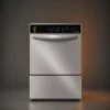 Lavastoviglie professionale LG ADVANCE, macchina intera con logo Luca Gastrotecnik e bandiera italiana