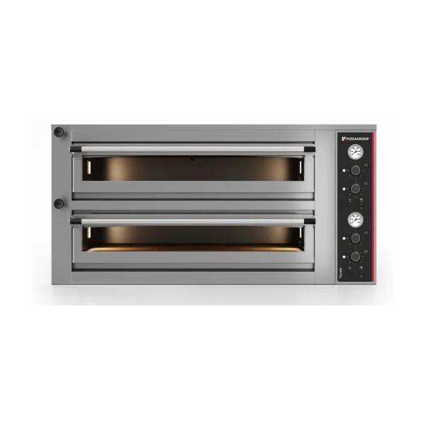 Forno pizza professionale PizzaGroup Pyralis M12L – 6+6 pizze Ø30/34 – manuale – 18,00 kW