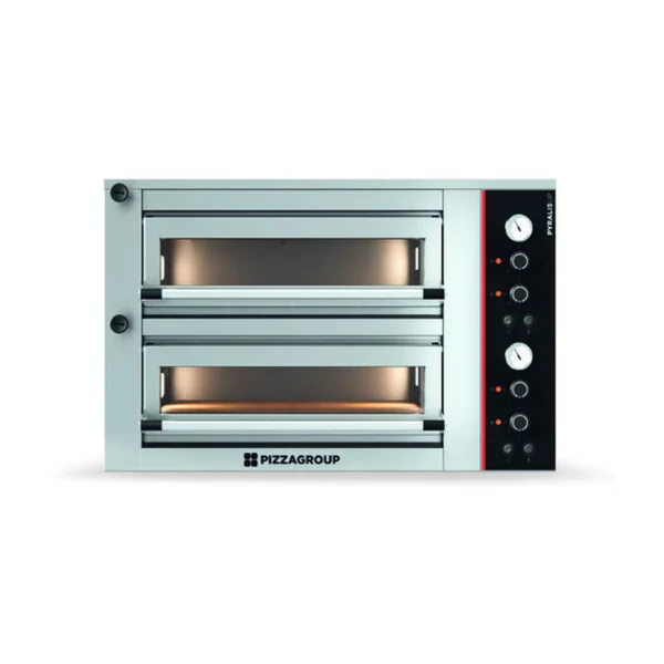 Forno pizza professionale PizzaGroup Pyralis UP M12 – 6+6 pizze Ø30/34 – manuale – 17,76 kW