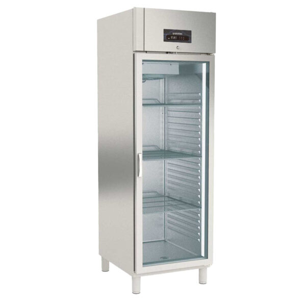 Armadio refrigerato professionale / 1 porta GN 2/1 - vetro, 660 x 850 mm
