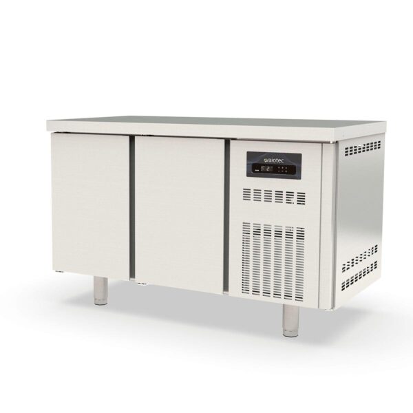 Tavolo refrigerato professionale / 2 moduli GN 1/1 con 2 porte, 1345 x 700 mm