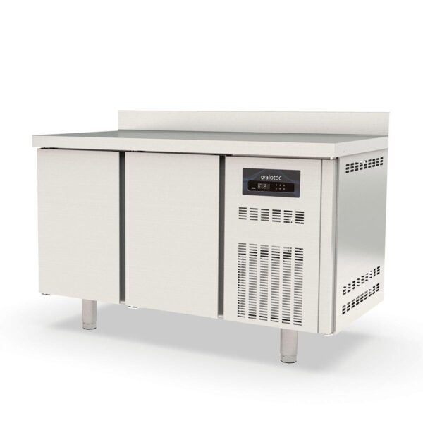 Tavolo refrigerato professionale / 2 moduli GN 1/1 con 2 porte e alzatina, 1345 x 700 mm