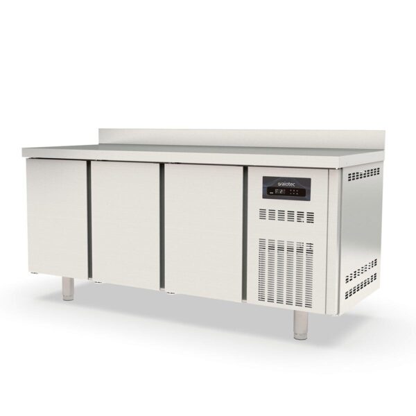 Tavolo refrigerato professionale / 3 moduli GN 1/1 con 3 porte e alzatina, 1795 x 700 mm