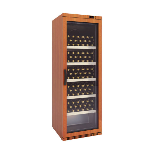 Cantina vino professionale finitura legno, 348 litri, 120 bottiglie, 620 x 578 mm