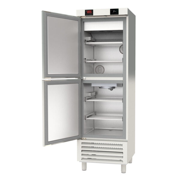 Armadio professionale Dry Aging 2 zone, acciaio inox, sgocciolatura e asciugatura, 245 + 245 litri, 680 x 735 mm