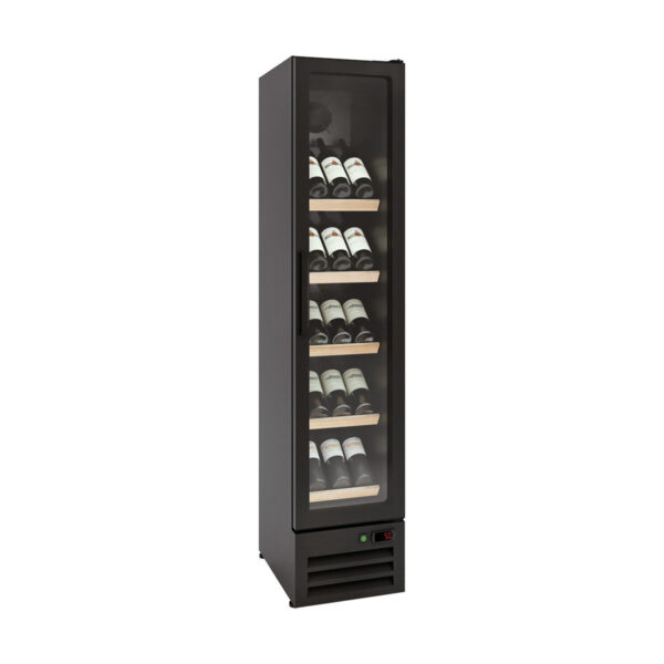 Cantina vino professionale nero, 141 litri, 370 x 435 mm