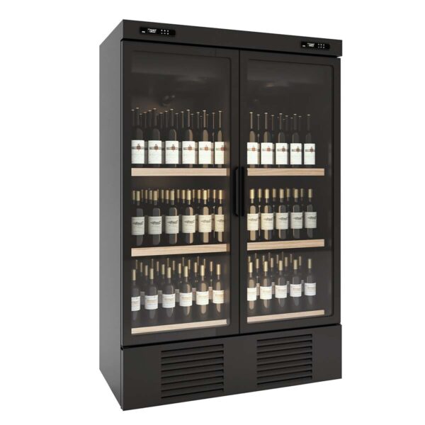Cantina vino professionale nero, 1000 litri, 1250 x 770 mm