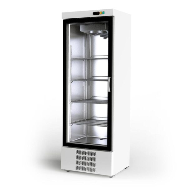 Armadio congelatore professionale 500, bianco, 1 porta in vetro, 680 x 735 mm