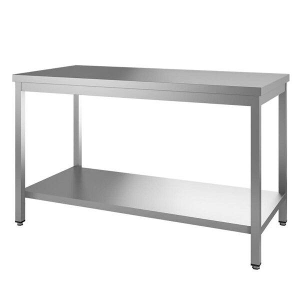 Tavolo da lavoro inox / ripiano inferiore, 1100 x 700 mm