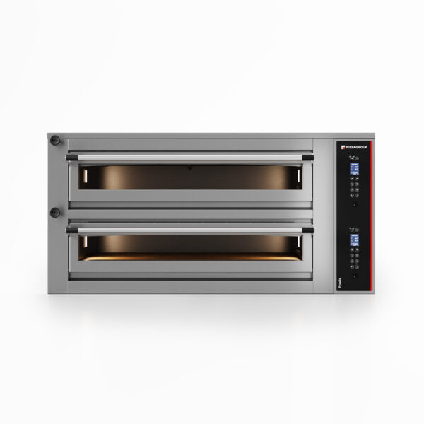Forno pizza professionale PizzaGroup Pyralis D12L – 6+6 pizze Ø30/34 – digitale – 18,00 kW