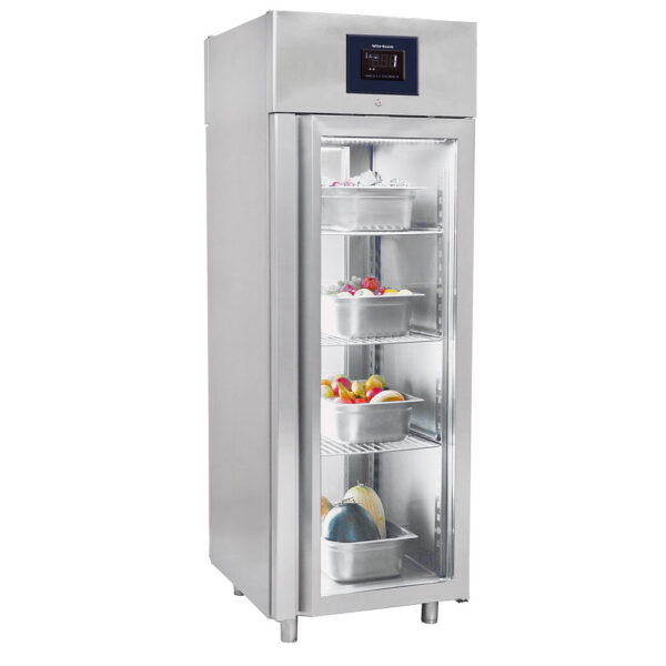 Virtus – Frigorifero passante da 700 litri in inox GN 2/1 con porte in vetro, -2°/+8°C - WiFi (BMA0093/F)