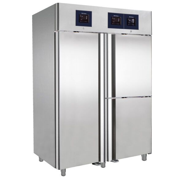 Virtus – Frigorifero da 700+350+350 litri in inox a 3 temperature GN 2/1 - WiFi (BMC0017/FN)