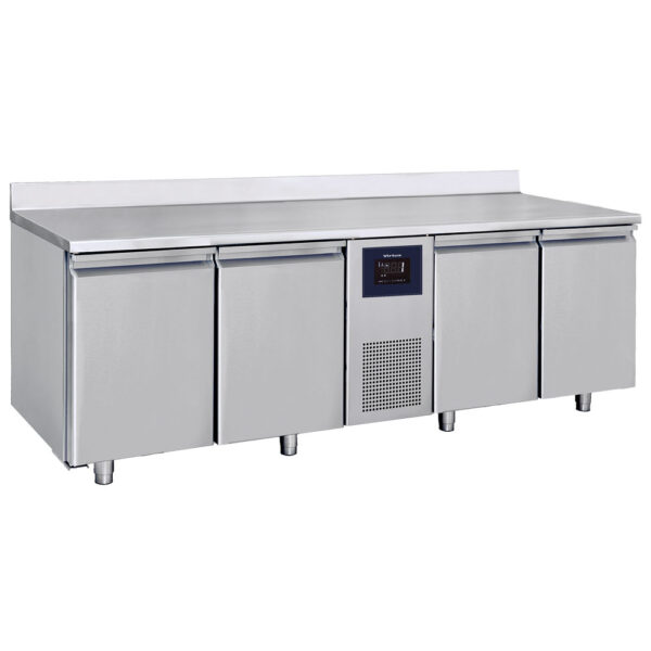 Virtus – Tavolo refrigerato a 4 porte GN 1/1 con alzatina, -2°/+8°C - WiFi (BNA0045/FNWF)