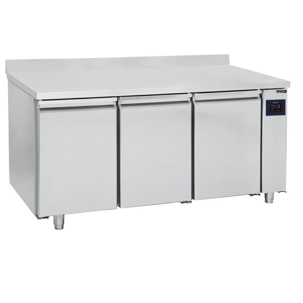Virtus – Tavolo refrigerato remoto a 3 porte GN 1/1 con alzatina, -2°/+8°C - WiFi (BNA0055/FN)