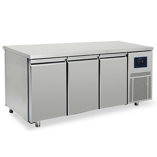 Virtus – Tavolo refrigerato passante a 3+3 porte GN 1/1, -2°/+8°C - WiFi (BNA0065/FN)