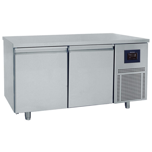 Virtus – Tavolo refrigerato pasticceria a 2 porte 600x400 mm, piano in inox, -2°/+8°C - WiFi (BNZ0002/FNPI)