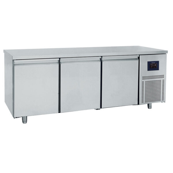 Virtus – Tavolo refrigerato pasticceria a 3 porte 600x400 mm, piano in inox, -2°/+8°C - WiFi (BNZ0006/FNPI)