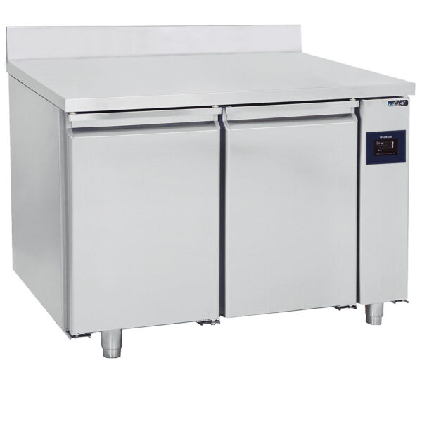 Virtus – Tavolo freezer pasticceria remoto a 2 porte, piano in inox con alzatina, -10°/-22°C - WiFi (BNZ0023/FN)