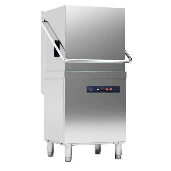 Virtus – Lavastoviglie a capot elettronica con dosatore detergente e pompa di scarico, cesto da 50x50 cm (GLB0071/FN)