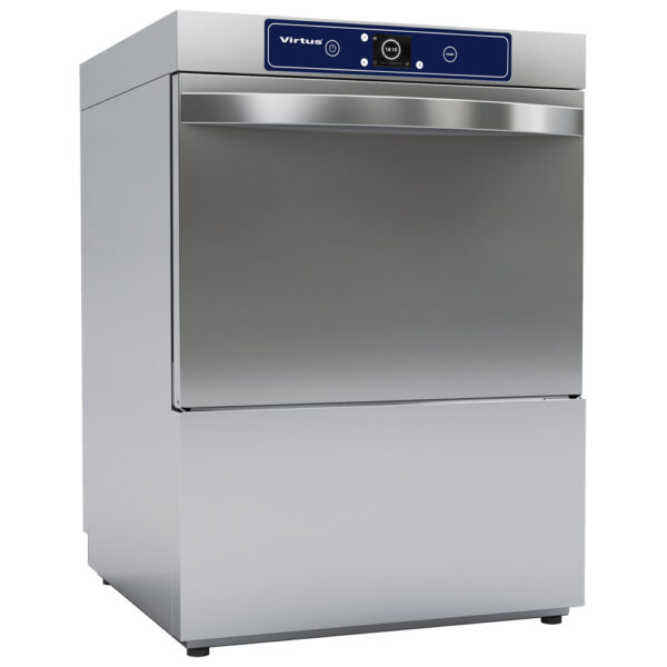 Virtus – Lavastoviglie digitale con addolcitore, dosatore detergente, pompa di scarico, 50x50 cm, max h=39,5 cm (GLB0145)
