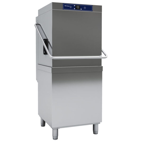 Virtus – Lavastoviglie a capot digitale con pompa di scarico, cesto da 50x50 cm, max h=44 cm (GLB0146)