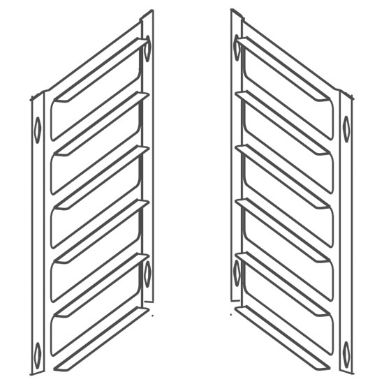 Virtus – Kit di trasformazione da 20x GN 1/1 in 16x 600x400 mm (GP102)