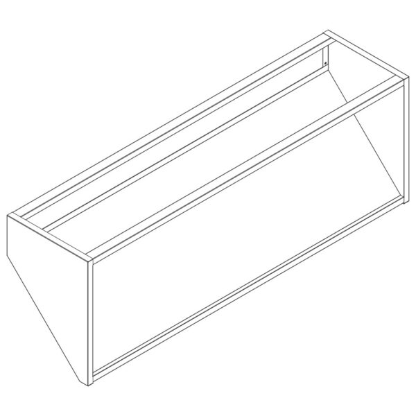 Virtus – Mensola portacestini a parete, l=2400 mm (MPPC24)