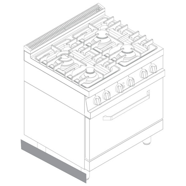 Virtus – Zoccolo laterale passante 1800 mm (V180ZLP)