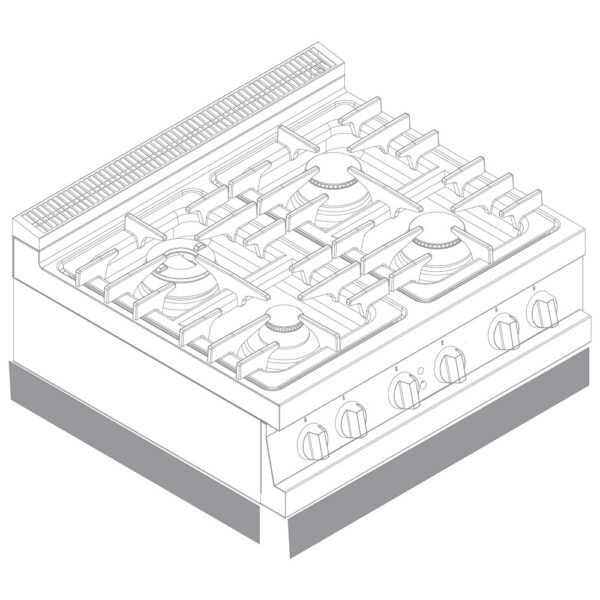 Virtus – Zoccolo per modulo da banco da 800 mm (V80ZFT)