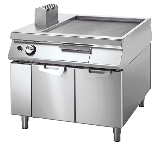 Virtus – Fry-top gas liscio su vano con porte, comandi 2 lati (VS110100FTG)
