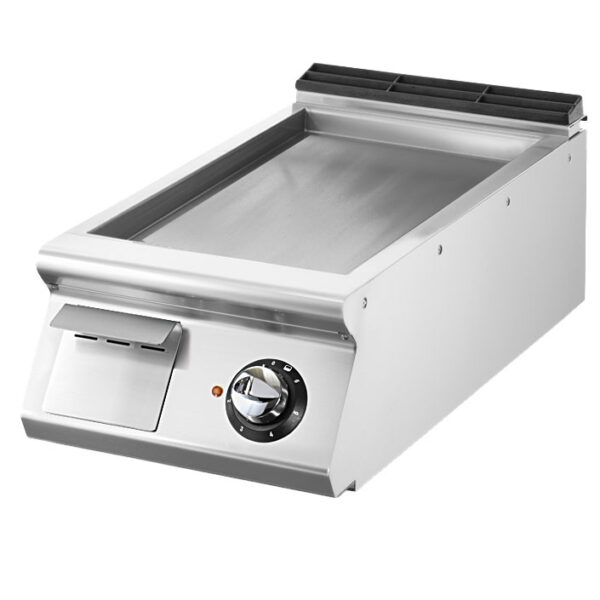 Virtus – Fry-top elettrico versione top, piastra liscia cromata (VS7040FTEVCRT)