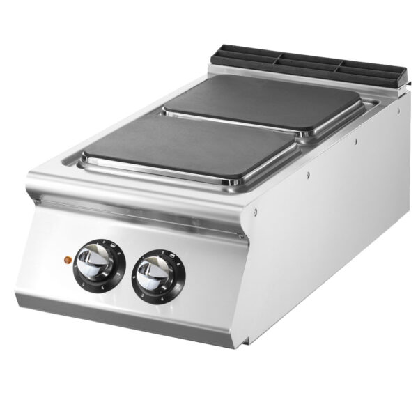 Virtus – Cucina elettrica, versione top, 2 piastre quadre in ghisa (VS7040PCEQT)