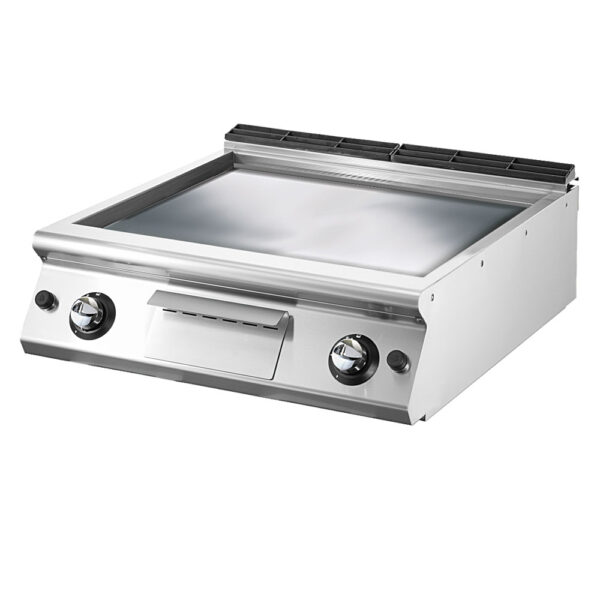 Virtus – Fry-top gas versione top, piastra liscia cromata (VS7080FTGVCRT)
