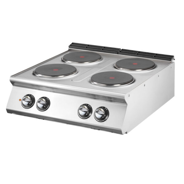 Virtus – Cucina elettrica, versione top, 4 piastre in ghisa (VS7080PCET)