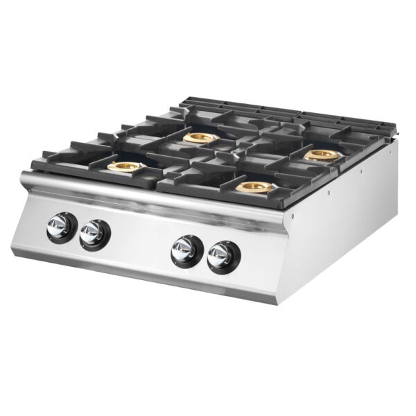 Virtus – Cucina a gas, versione top, 4 bruciatori (VS7080PCGT)