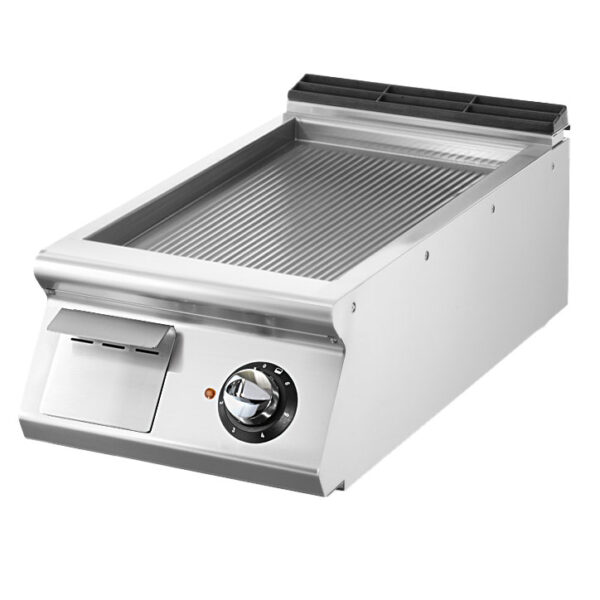Virtus – Fry-top elettrico versione top, piastra rigata (VS9040FTREVT)