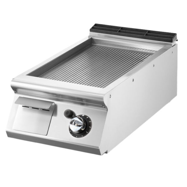 Virtus – Fry-top gas versione top, piastra rigata (VS9040FTRGVT)