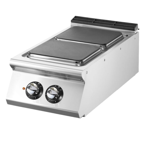 Virtus – Cucina elettrica, versione top, 2 piastre quadre in ghisa (VS9040PCEST)