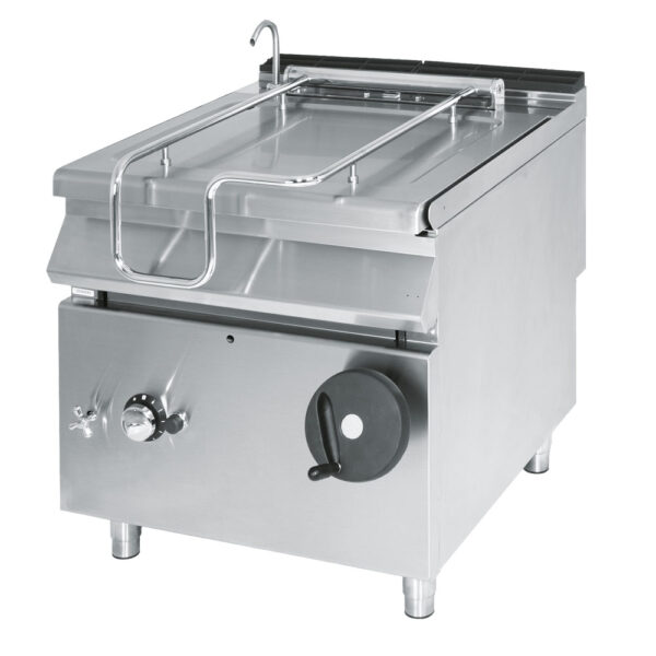 Virtus – Brasiera ribaltabile gas, capacità 80 litri, vasca inox (VS9080BRGI)