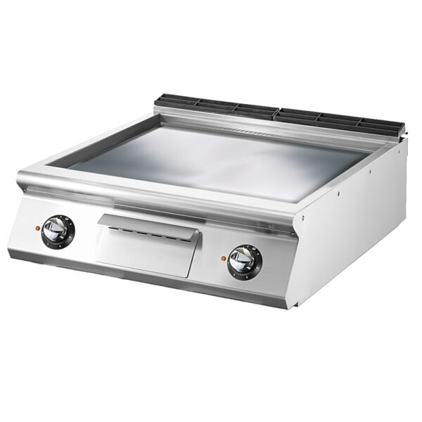 Virtus – Fry-top elettrico versione top, piastra liscia cromata (VS9080FTEVCRT)