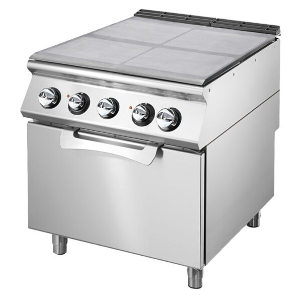 Virtus – Tuttapiastra elettrica su forno elettrico statico GN 2/1, 4 zone di cottura (VS9080TPFE)