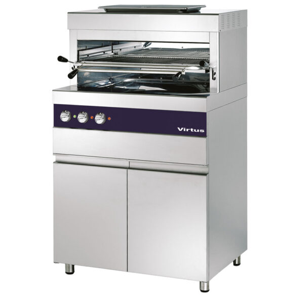 Virtus – Griglia elettrica 800°C con griglia da 770x470 mm su armadio con porte (VSBEEFCHEF)