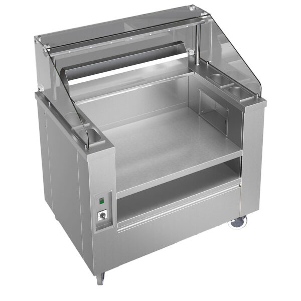 Virtus – Stazione Show cooking mobile 1115 mm con aspirazione integrata (VSSC110)